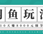 龟课·闲鱼项目玩法实战班第12期，操作10天左右利润有8000元细节玩法-吗喽副业资源站