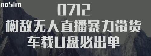 树敌‮习研‬社抖音无人直播暴力带货车载U盘必出单，单号单日产出300纯利润-吗喽副业资源站