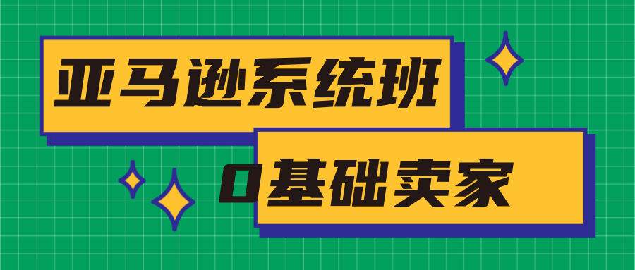 亚马逊系统班，专为0基础卖家量身打造，亚马逊运营流程与架构-吗喽副业资源站