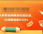 黄岛主引流课：百家号视频精准引流玩法，日涨精准粉200+-吗喽副业资源站