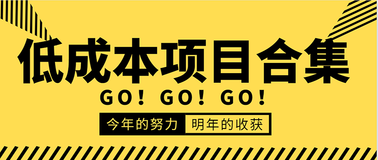 低成本零成本项目合集：赚钱快的慢的、暴利的，线上线下的，价值万元资料-吗喽副业资源站