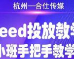 合仕传媒Feed投放教学，手把手教学，开车烧钱必须自己会-吗喽副业资源站