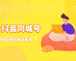 抖金必火学院·抖音同城号：带你玩转同城流量池，同城实体经济的机会来了-吗喽副业资源站
