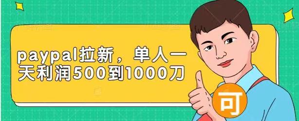 Paypal拉新赚美刀项目，单人一天利润500-1000刀【视频课程】-吗喽副业资源站