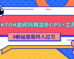 详细解析TIKTOK如何利用海外CPS+工具0粉丝轻松变现月入过万-吗喽副业资源站