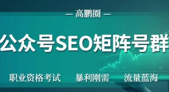 高鹏圈公众号SEO矩阵号群，实操20天纯收益25000+，普通人都能做-吗喽副业资源站