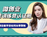 微创业全能训练营认证班课程，从理论知识与实际案例手把手指导创业新手如何从零到有-吗喽副业资源站