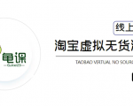 龟课·淘宝虚拟无货源电商5期，全程直播 现场实操，一步步教你轻松实现躺赚-吗喽副业资源站