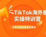 TikTok海外掘金实操特训营：手把手教运营变现赚钱-吗喽副业资源站