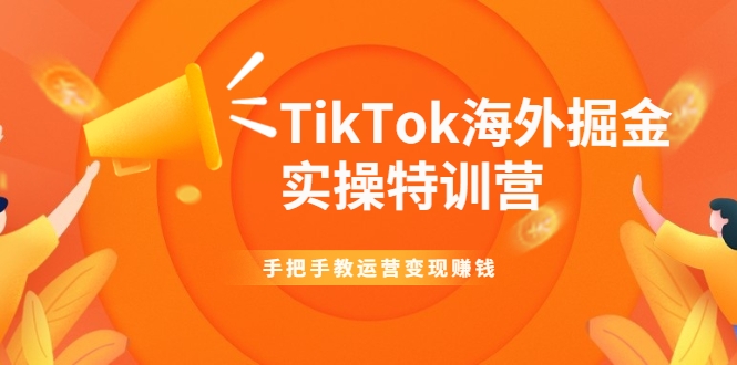 TikTok海外掘金实操特训营：手把手教运营变现赚钱-吗喽副业资源站