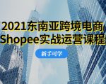 2021东南亚跨境电商Shopee实战运营课程，0基础、0经验、0投资的副业项目-吗喽副业资源站