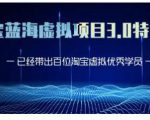 黄岛主·淘宝蓝海虚拟项目3.0，小白宝妈零基础的都可以做到月入过万-吗喽副业资源站