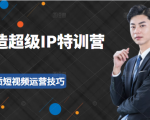 超级IP特训营：表演表达、高效输出优质短视频运营技巧，价值999元-吗喽副业资源站