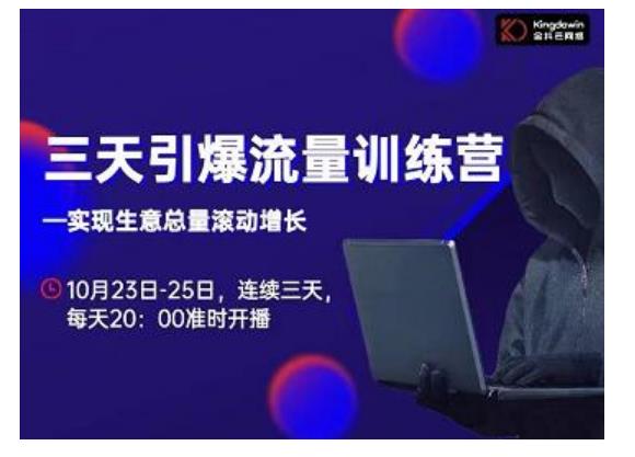 抖品牌·三天引爆流量训练营，实现生意总量滚动增长-吗喽副业资源站