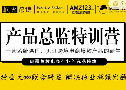 枫火跨境·产品总监特训营，行业大咖联合研发解决行业瓶颈问题-吗喽副业资源站