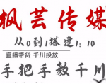 枫芸传媒11月千川最新玩法，手把手教你搭建1:10的计划-吗喽副业资源站