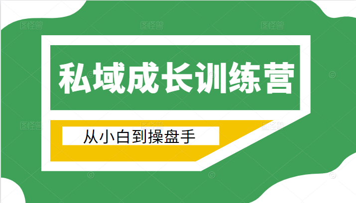 电商私域成长训练营，从小白到操盘手（价值999元）-吗喽副业资源站