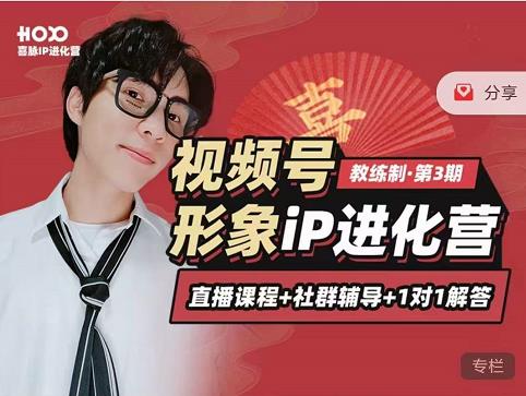 喜脉iP进化营第3-4期：视觉竟争+内容克争+社交竟争，三大竟争视角带你打造超级iP-吗喽副业资源站