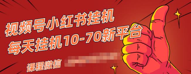 视频号小红书抖音挂机项目，小白无脑操作，按照要求来，单号每天几十米-吗喽副业资源站