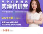Seven漆:国内&TIKTOK短视频直播训练营，全球直播带货的风口赶紧乘风掘金-吗喽副业资源站