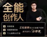 王松傲寒·全能创作人思维课，帮你打造创作人IP，全面提升导演思维-吗喽副业资源站