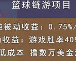 国外区块链篮球游戏项目，前期加入秒回本，被动收益日0.75%，撸数万美金-吗喽副业资源站