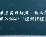 虚拟项目垂直类目玩法，新人快速起店，月入5000+【视频课程】-吗喽副业资源站