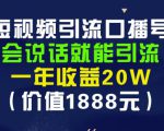 安妈·短视频引流口播号，会说话就能引流，一年收益20W（价值1888元）-吗喽副业资源站