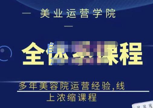 郑芳老师·网红美容院全套营销落地课程，多年美容院运营经验，线上浓缩课程-吗喽副业资源站