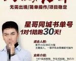 星哥同城教育书单号课程，无需出境简单操作项目稳定-吗喽副业资源站