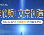 李欣频|文案创造课，0基础可报10天写出“看到就想转”的自媒体文案-吗喽副业资源站