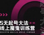 大播·五天起号魔鬼训练营，告别光学不练，逼自己上车，成败与否，5天拿到结果-吗喽副业资源站