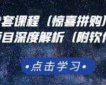 京东撸货全套课程（惊喜拼购），京东撸货项目深度解析（附软件）-吗喽副业资源站