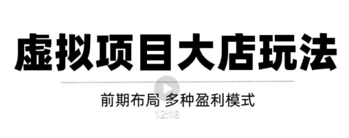 虚拟项目月入几万大店玩法分享，多店操作利润倍增（快速起店盈利）-吗喽副业资源站