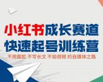 小红书成长赛道快速起号训练营，不露脸不写长文不拍视频，0粉丝冷启动变现之路-吗喽副业资源站