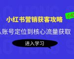 小红书营销获客攻略：从账号定位到核心流量获取，爆款笔记打造-吗喽副业资源站