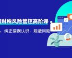 电商公司财税风险管控高阶课，梳理疑难点，纠正错误认识，规避风险-吗喽副业资源站