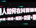 普通人如何在抖音赚到钱：策略 路线 规则 突破 赚钱（10节课）-吗喽副业资源站