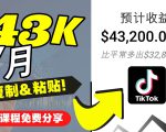 2022抖音国际版Tiktok赚钱项目：每天上传一个视频就轻松月入$43200-吗喽副业资源站