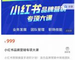 小红书品牌营销专项大课，操盘手进阶，一套能让你提升业务精进的课程-吗喽副业资源站