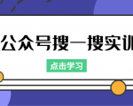 公众号搜一搜实训，收录与恢复收录、 排名优化黑科技，附送工具（价值998元）-吗喽副业资源站