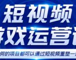 短视频游戏赚钱特训营，0门槛小白也可以操作，日入1000+-吗喽副业资源站