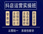 他创传媒·抖音小店系统运营实操课，从零到一系统性教学，抖店日出千单保姆级讲解-吗喽副业资源站