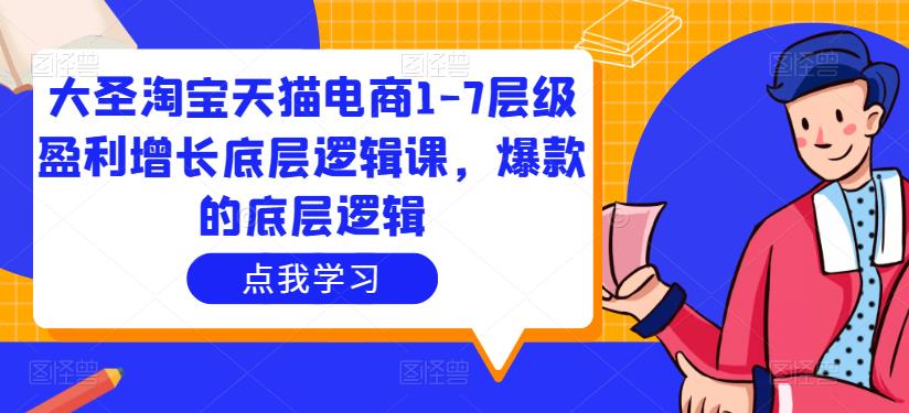 大圣淘宝天猫电商1-7层级盈利增长底层逻辑课，爆款的底层逻辑-吗喽副业资源站
