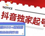 抖音独家起号，一天引流500+精准粉，适合各类行业（9节视频课）-吗喽副业资源站