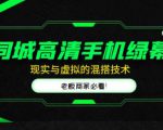 同城高清手机绿幕，直播间现实与虚拟的混搭技术，老板商家必看！-吗喽副业资源站