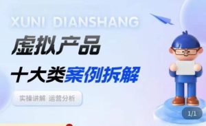 虚拟产品项目拆解课，十大类案例拆解分析运营玩法-吗喽副业资源站