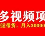 多多带货视频快速50爆款拿带货资格，搬运带货，月入30000【全套脚本+详细玩法】-吗喽副业资源站