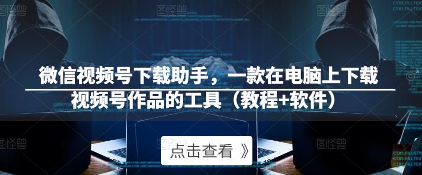微信视频号下载助手，一款在电脑上下载视频号作品的工具（教程+软件）-吗喽副业资源站