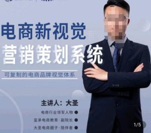 大圣·电商新视觉营销策划系统，可复制的电商品牌视觉识别系统-吗喽副业资源站